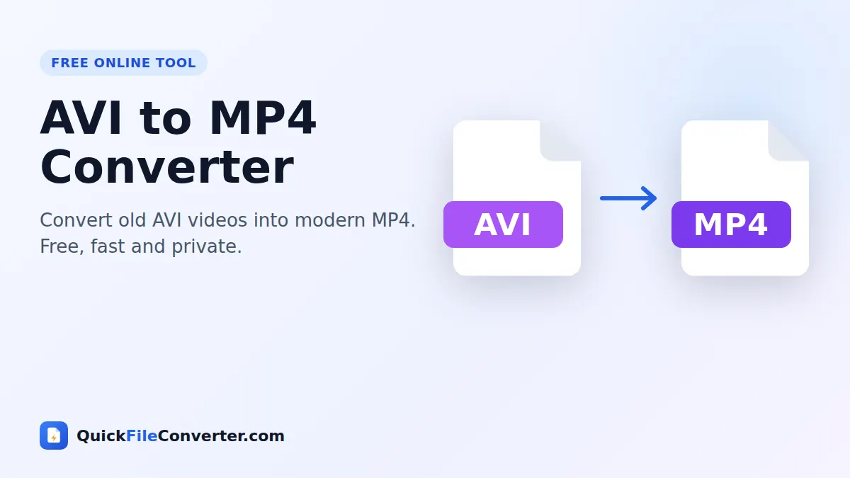 AVI to MP4 converter – convert AVI to MP4 online for free