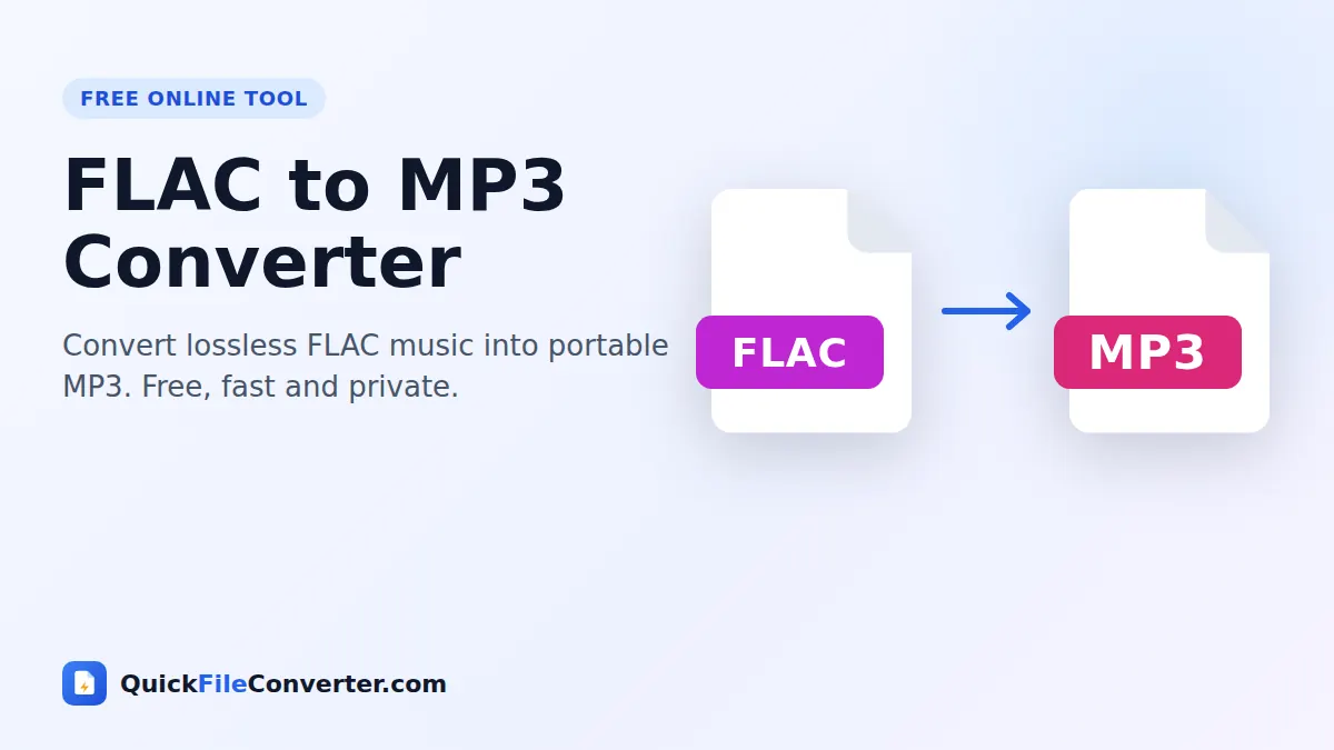 FLAC to MP3 converter – convert FLAC to MP3 online for free