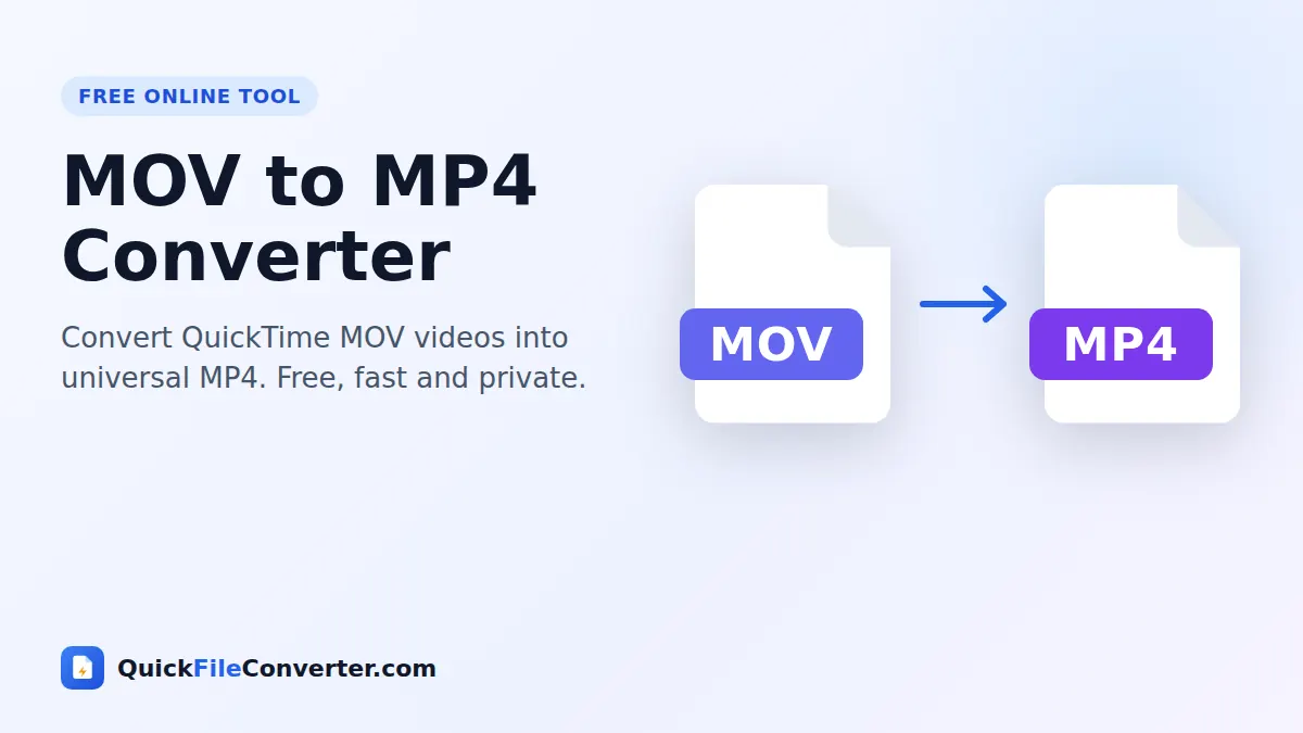 MOV to MP4 converter – convert MOV to MP4 online for free