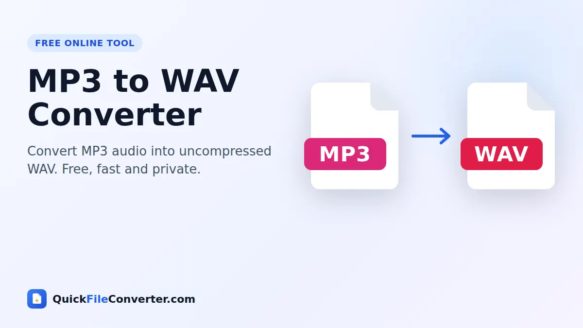 MP3 to WAV converter – convert MP3 to WAV online for free