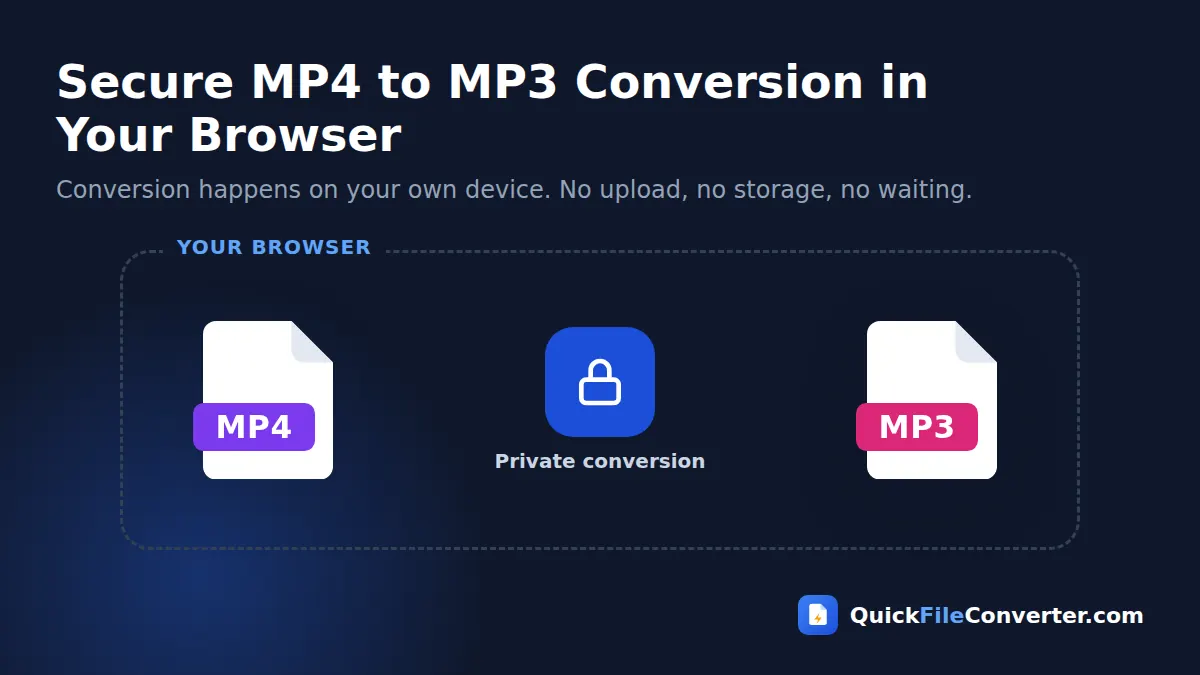 Secure MP4 to MP3 conversion that runs in your browser