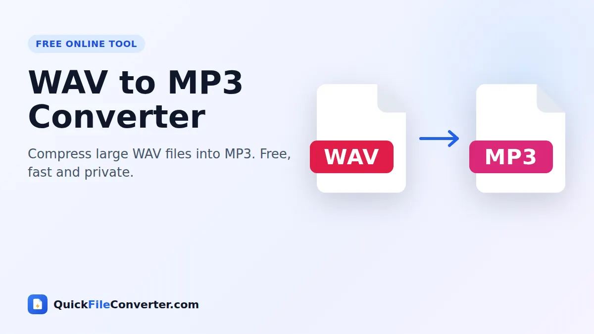 WAV to MP3 converter – convert WAV to MP3 online for free